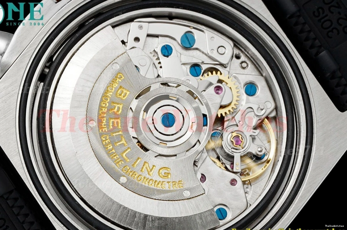 Chronomat Strap Dial 42MM TF on A7750 Silver B01 Rubber Rouleaux 0401